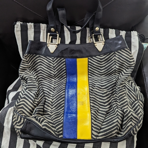 L.A.M.B Zebra Print Shoulder Bag - Picture 2 of 6